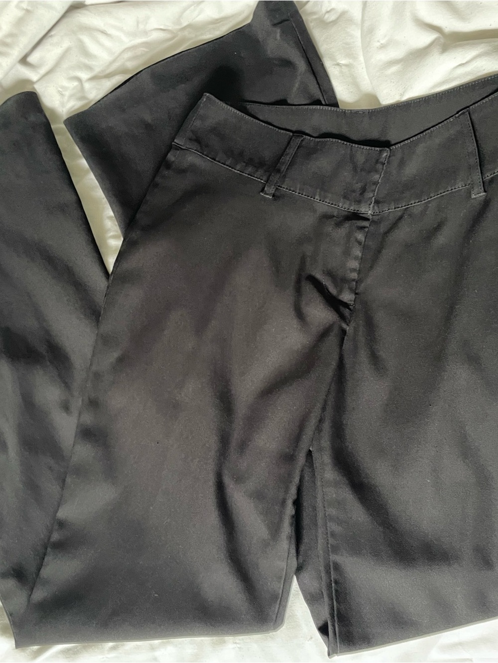 Women’s Black Dress Pants flare sz 6 low rise business casual classic